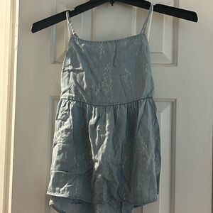 Altar'd State Light Blue Spaghetti Strap Blouse